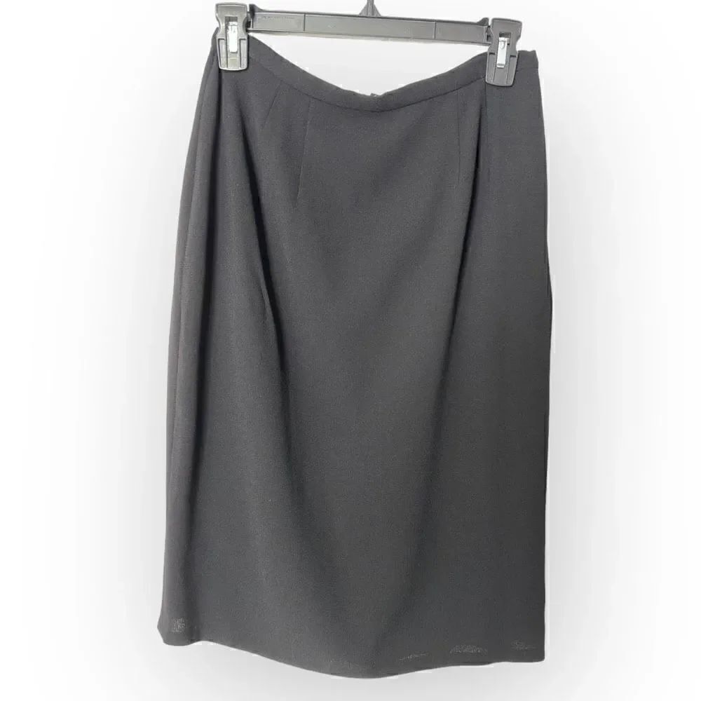 Ann Klein II black skirt Size 8 Acetate/Rayon/Polyester
